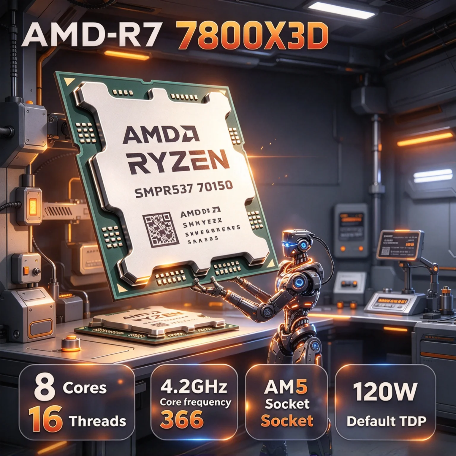 Amd Cpu Ryzen 7 - NIEUWE AMD Ryzen 7 7800X3D X3D