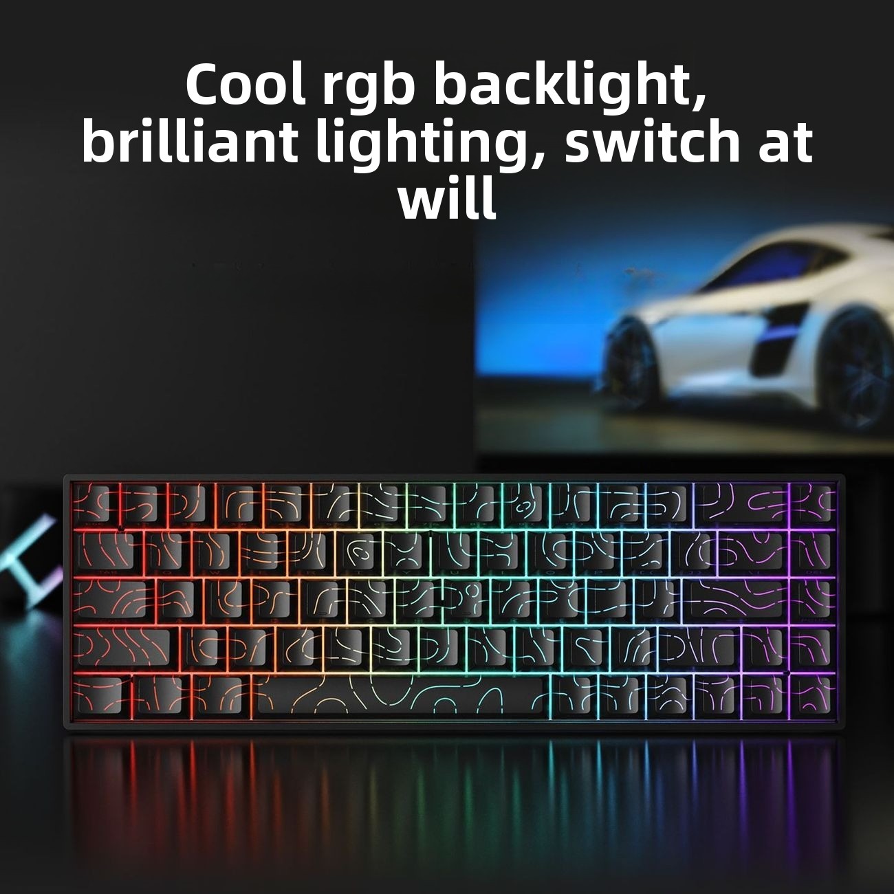 60% Draadloos Bluetooth 2.4G M - Gaming Keyboard Hot Swappable recensie en prijs