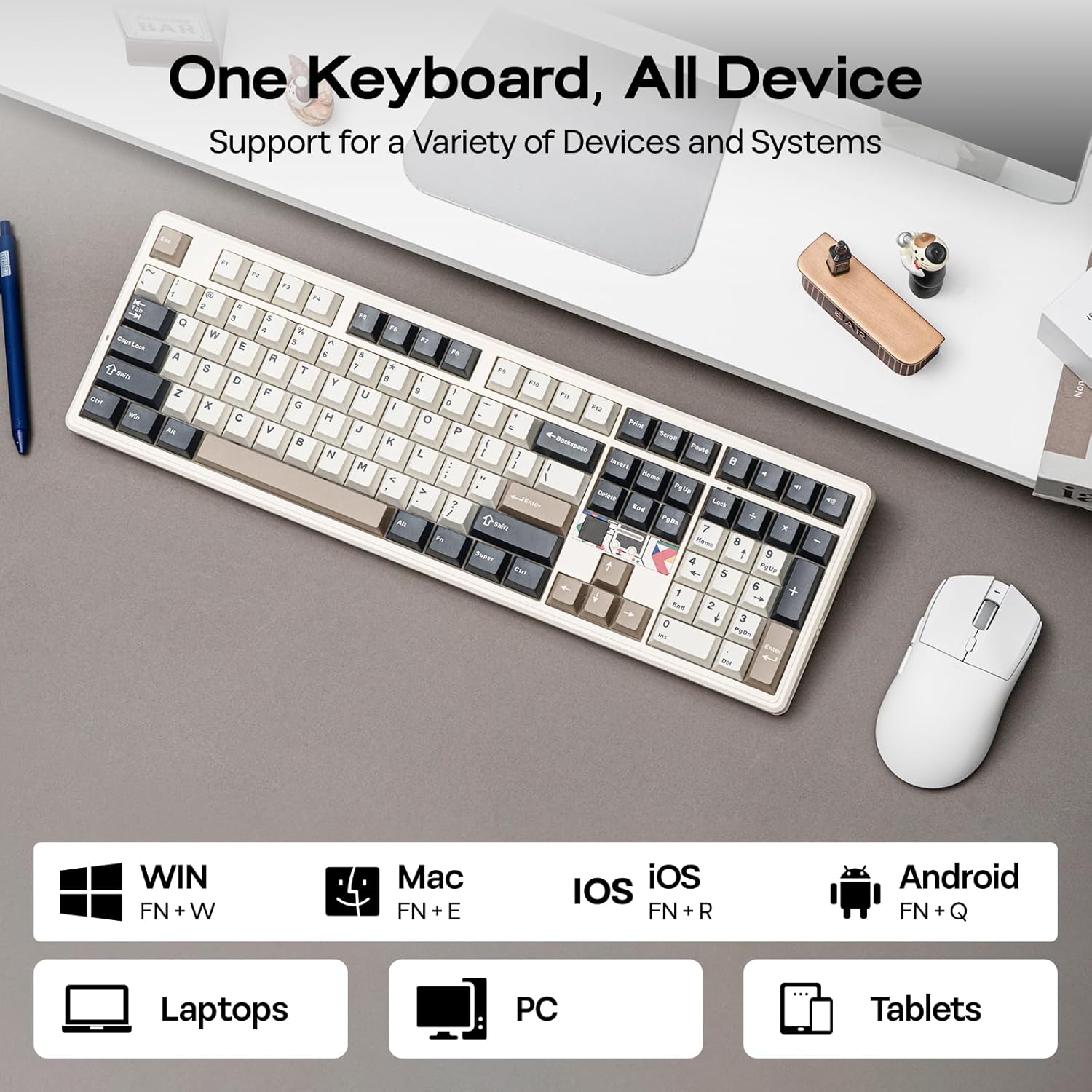 Aula F108 Pro V2 draadloos gam - Gaming Keyboard Hot Swappable recensie en prijs